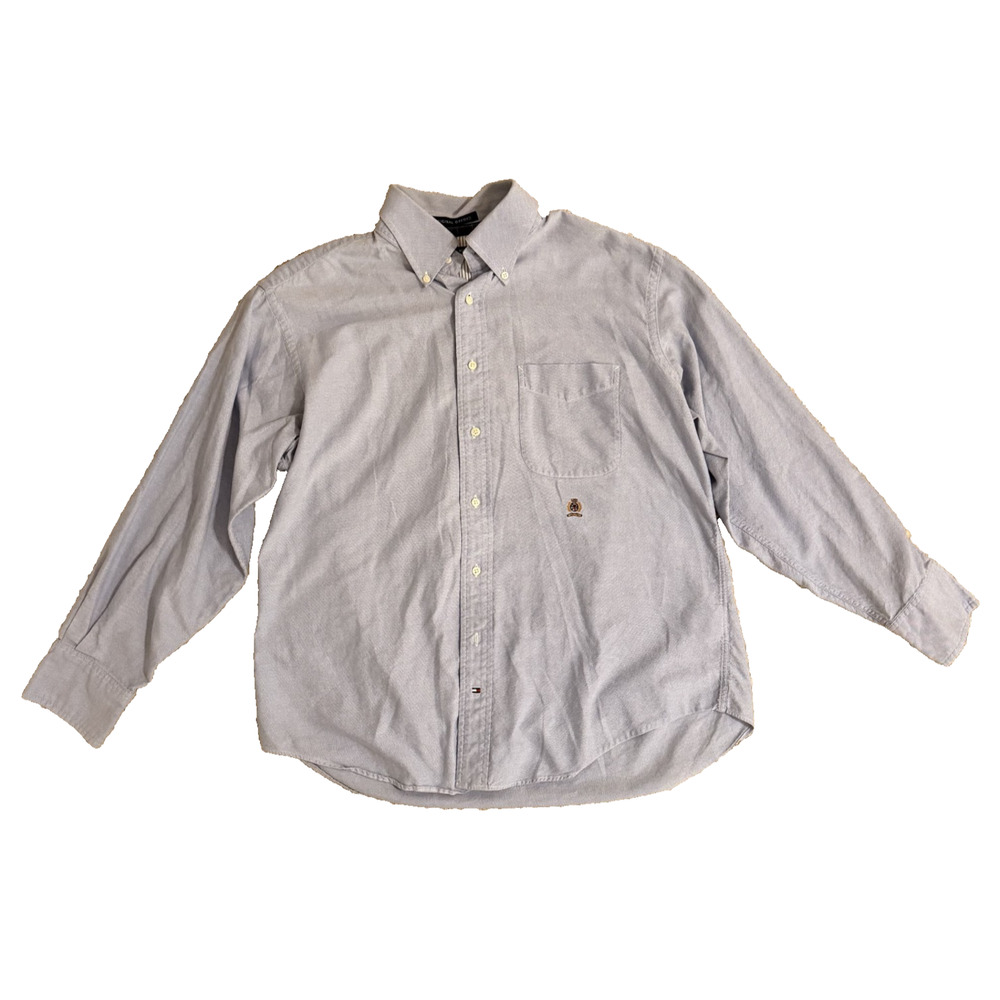 Tommy Hilfiger Original Oxford Shirt 16 32/33 Light Blue Button-Down